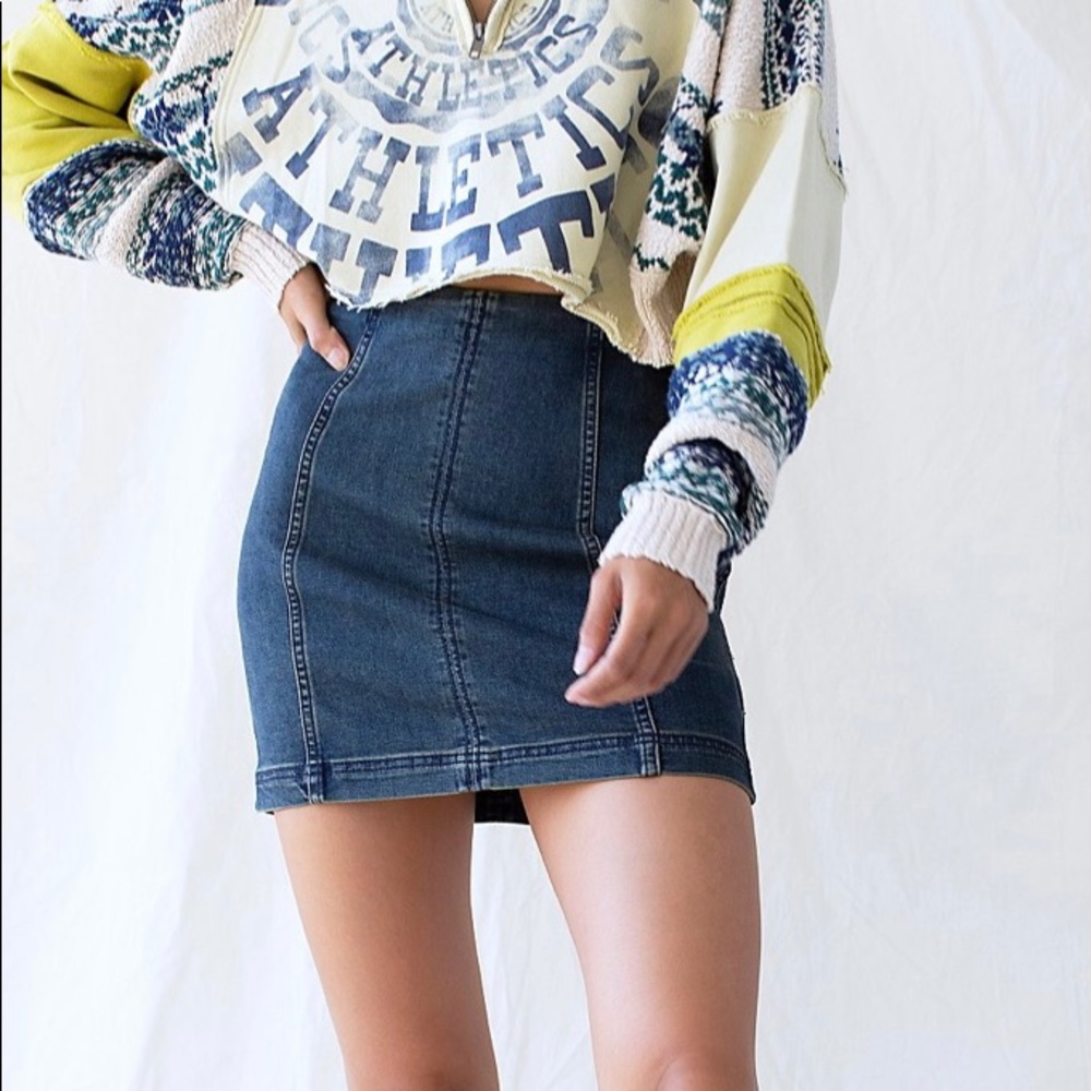 Free People Modern Femme Mini Skirt